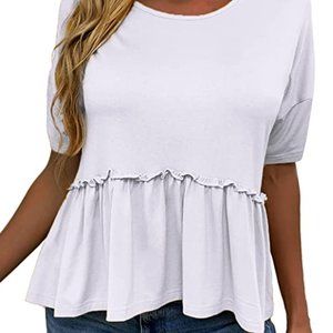 Amazon Ruffle Hem Top